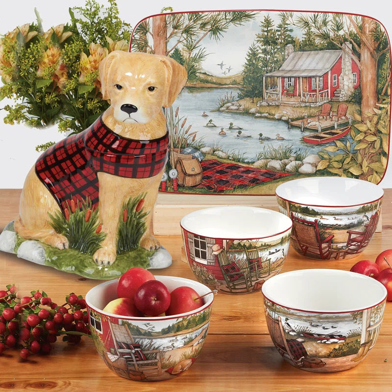 Lake Retreat 16Pc Dinnerware Set