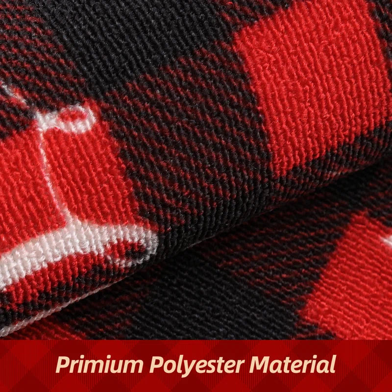 Christmas Kitchen Rugs Set of 2 Xmas Kitchen Mats for Winter Floor Decor or Kitchen Farmhouse