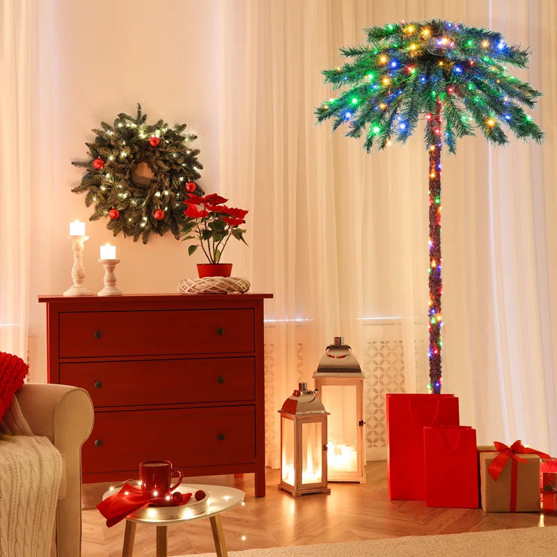 6' Lighted Tropical Christmas Tree