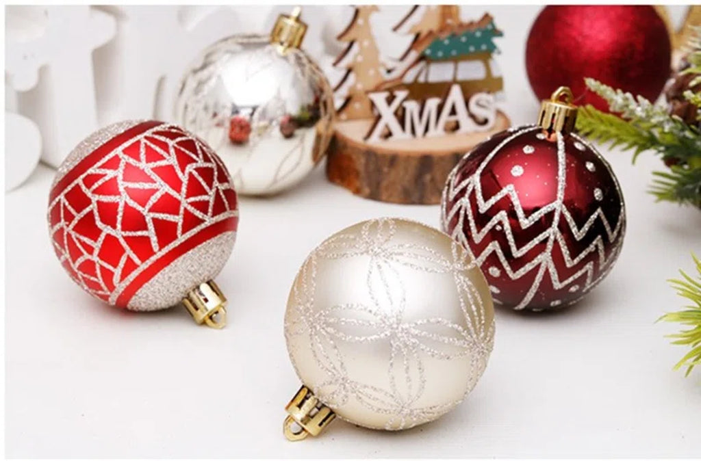 30 Piece Shatterproof Ball Ornaments Set