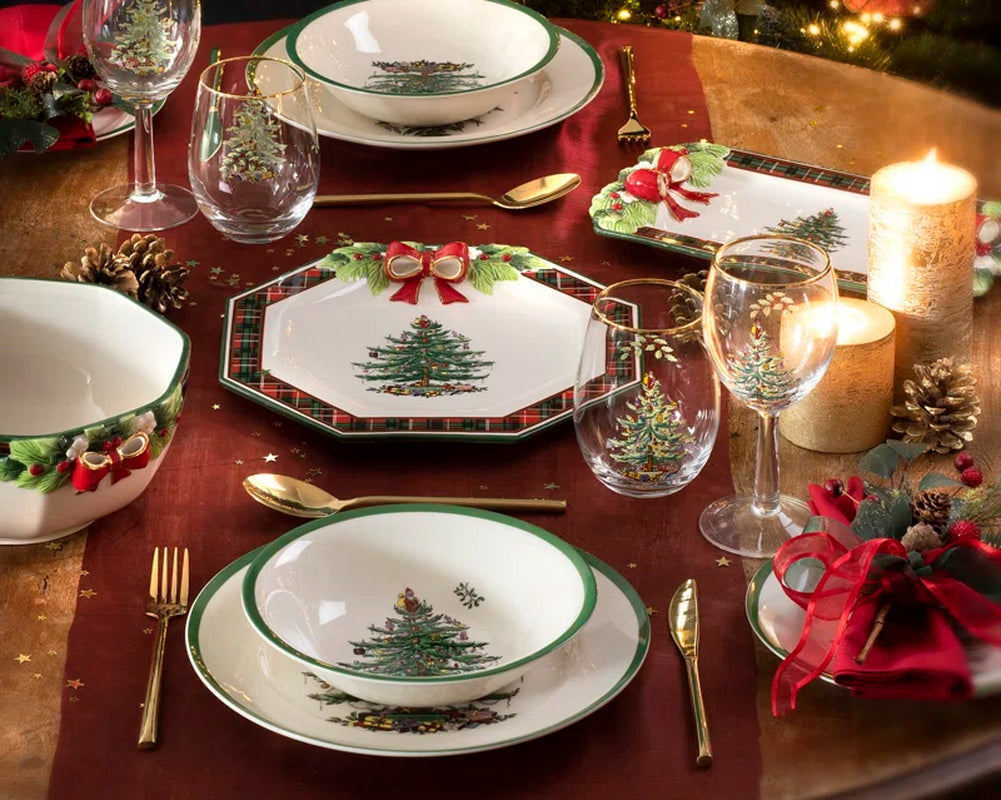 Christmas Tree Stemless Wine Glasses 19Oz