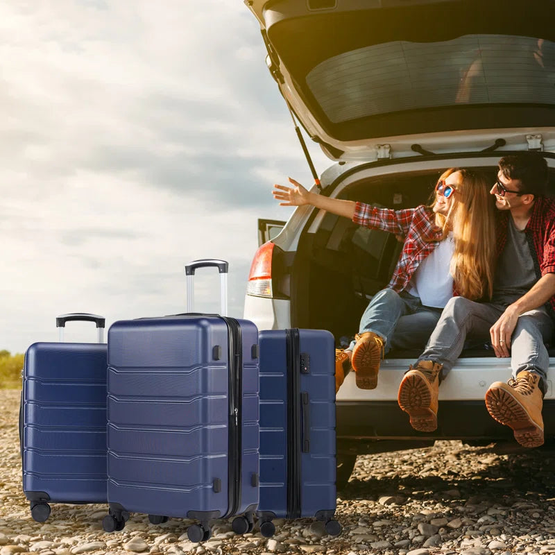 Luggage Sets 3Piece, Travel Suitcase Set ABS