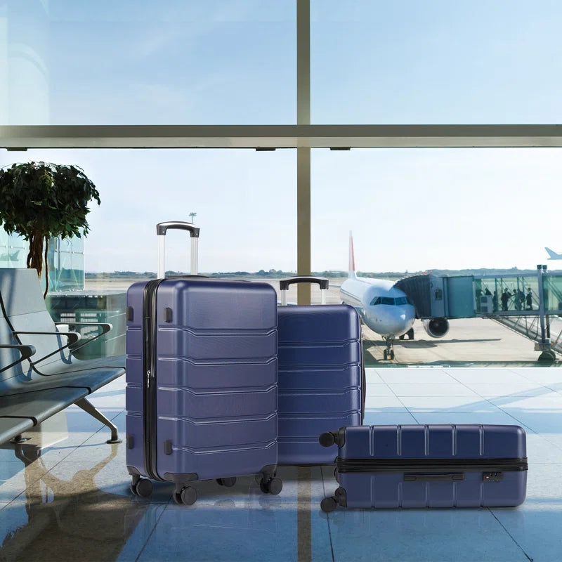 Luggage Sets 3Piece, Travel Suitcase Set ABS