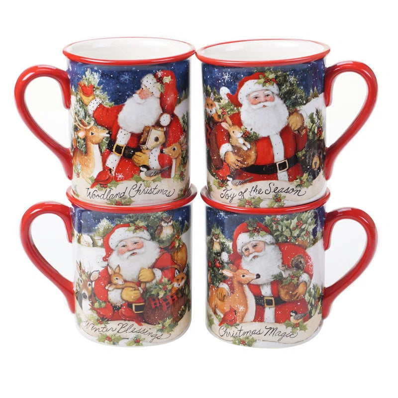 Magic of Christmas Santa 16Pc Dinnerware Set