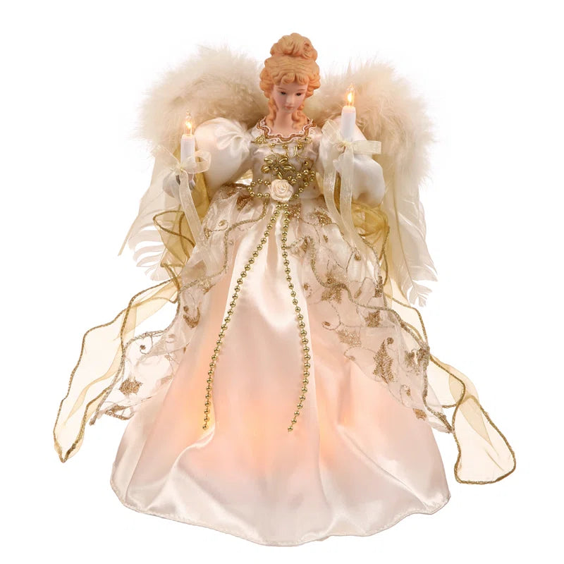 Angel Lighted Tree Topper Fiber Optic