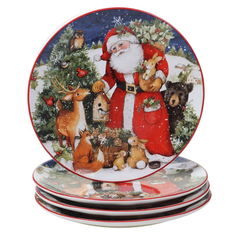 Magic of Christmas Santa 16Pc Dinnerware Set