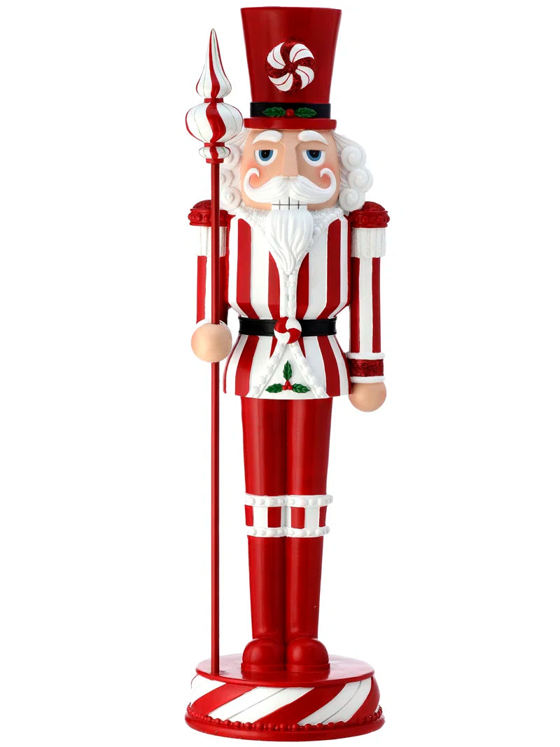 24" Resin Peppermint Nutcracker