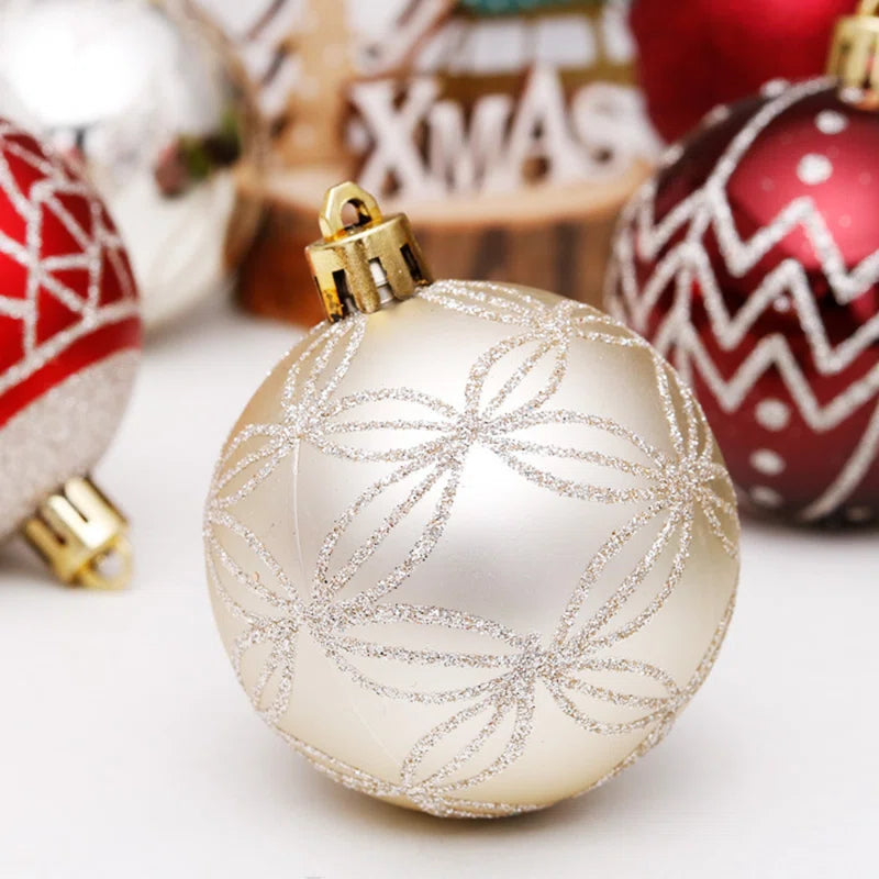 30 Piece Shatterproof Ball Ornaments Set