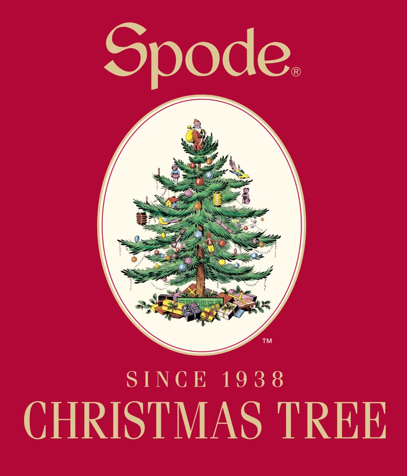 Christmas Tree Cranberry Srvr W-Slotted Spoon