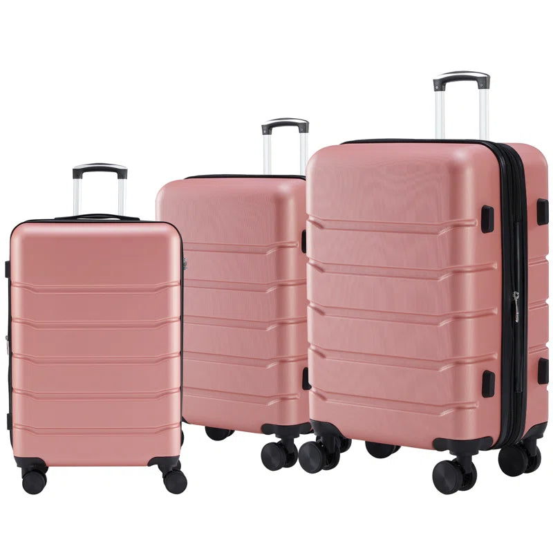 Luggage Sets 3Piece, Travel Suitcase Set ABS