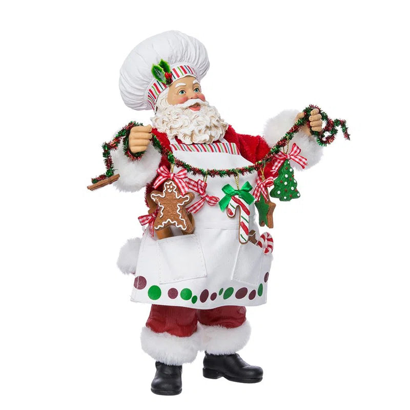 Fabriché Christmas Chef Santa Figurine