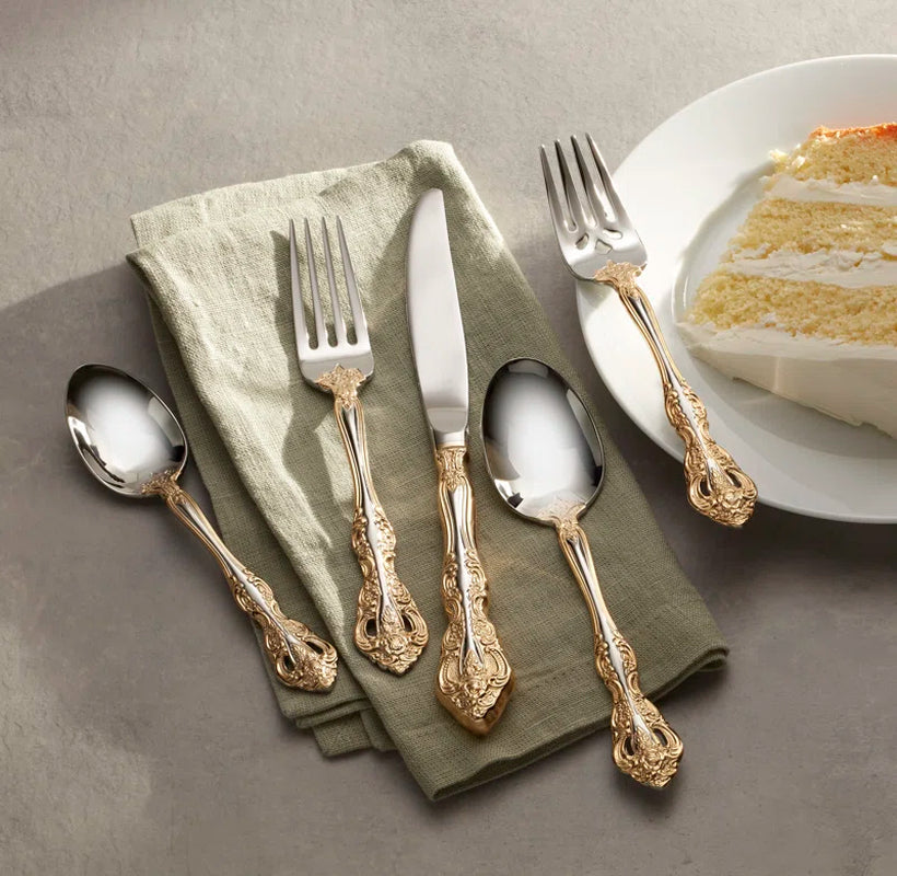 Golden Michelangelo 20 Piece Fine Flatware Set, Service for 4