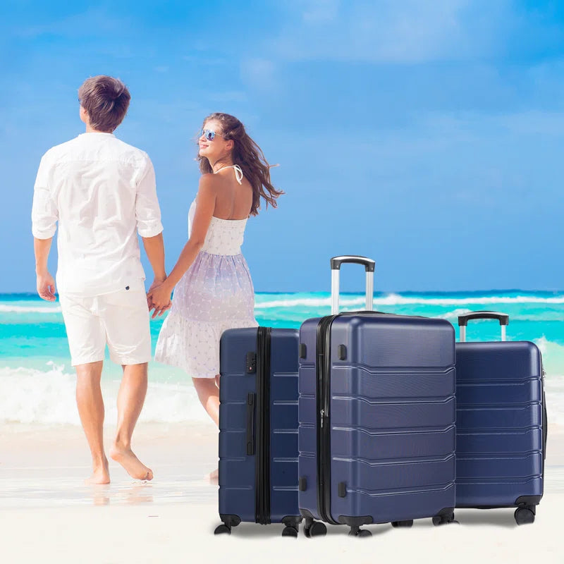 Luggage Sets 3Piece, Travel Suitcase Set ABS