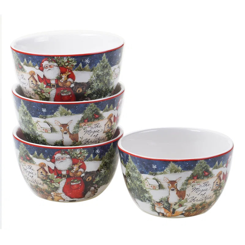 Magic of Christmas Santa 16Pc Dinnerware Set