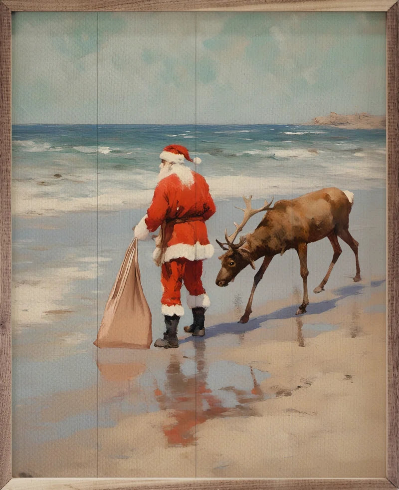 " Stroll on the Beach Santa "