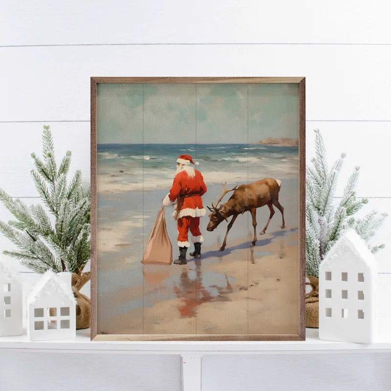 " Stroll on the Beach Santa "