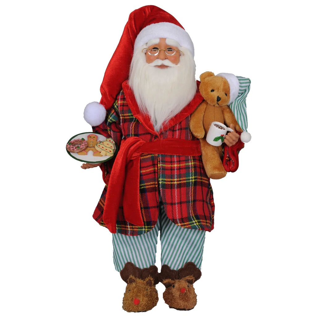 Christmas Milk and Cookies Santa Figurine