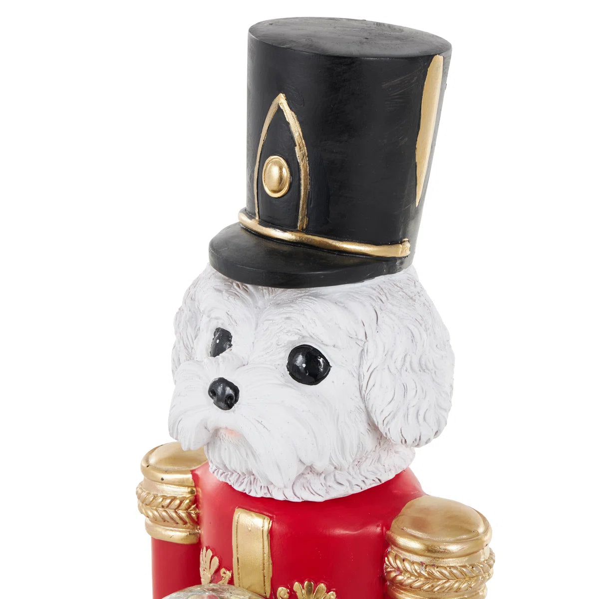 Tall Soldier Nutcracker Dog – Decorative Christmas Statue