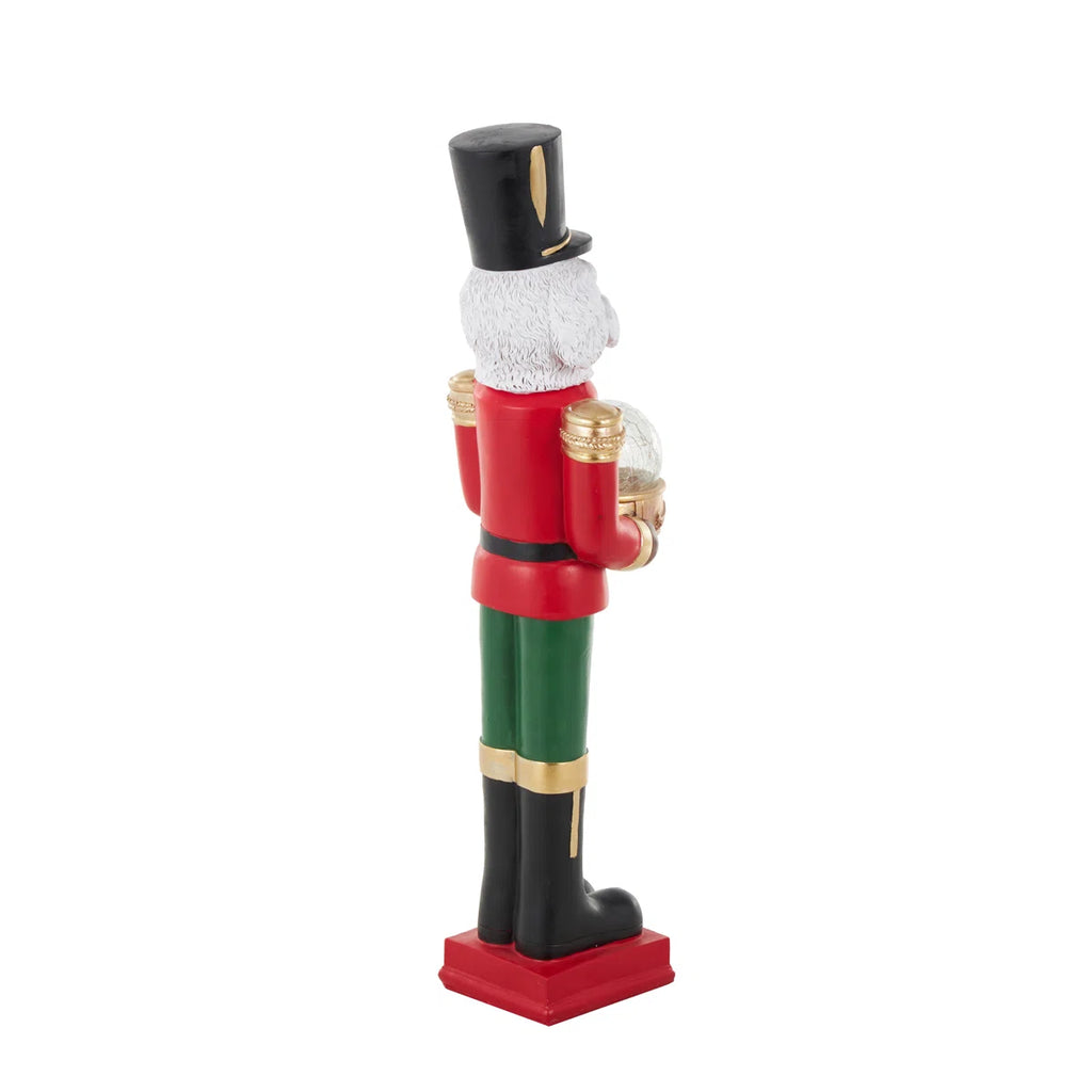 Tall Soldier Nutcracker Dog – Decorative Christmas Statue