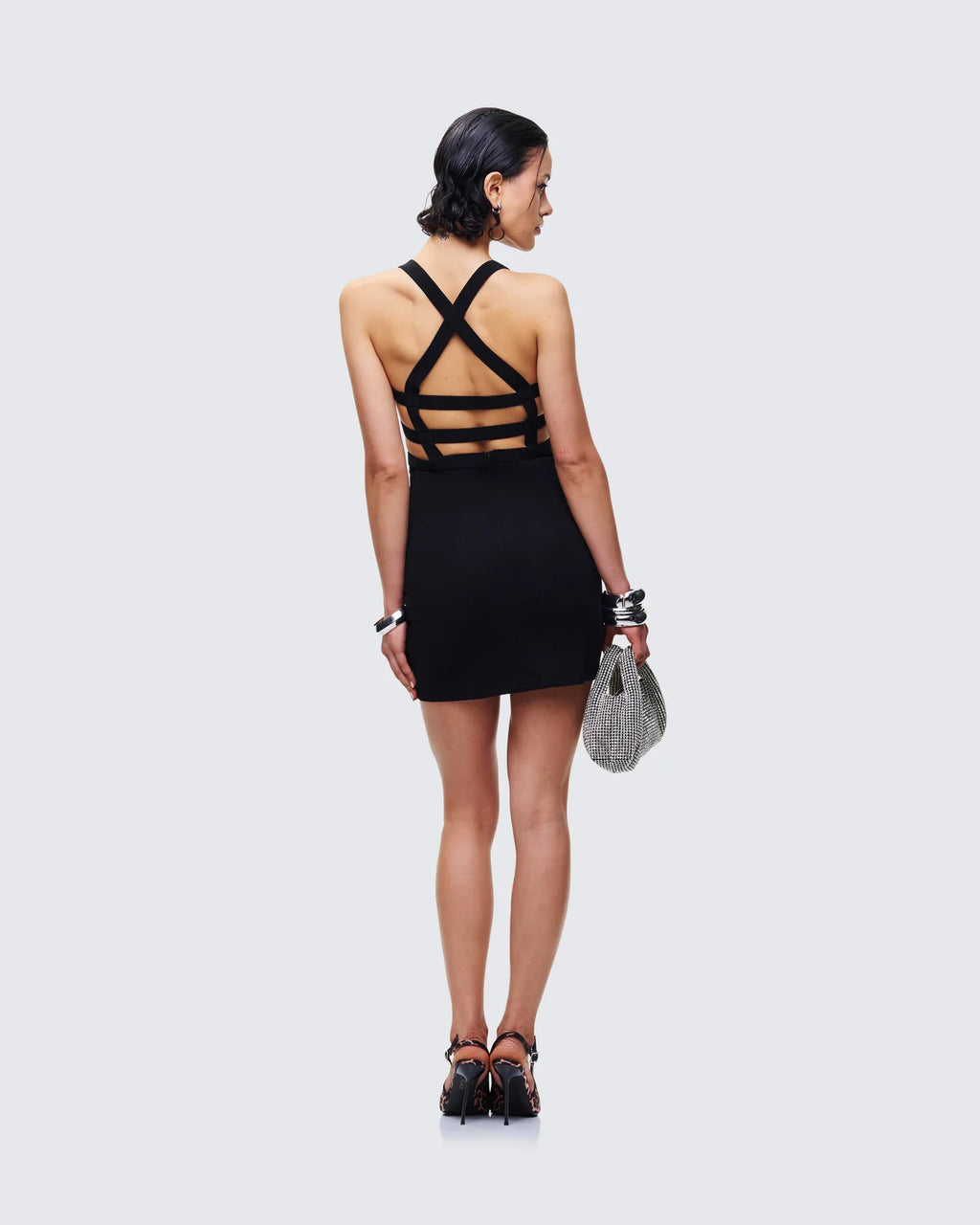 Black Ponte Mini Dress