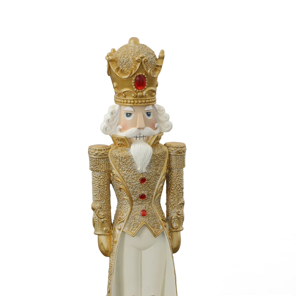 Gold Coat Nutcracker – Luxury Holiday Display Figure