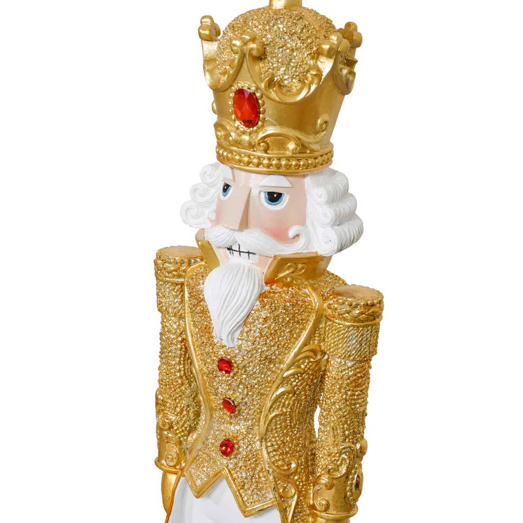 Gold Coat Nutcracker – Luxury Holiday Display Figure