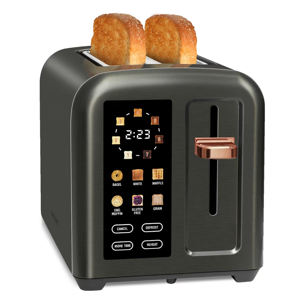 Touchscreen Smart Toaster – 2-Slice, 50% Faster Heating, LCD Display