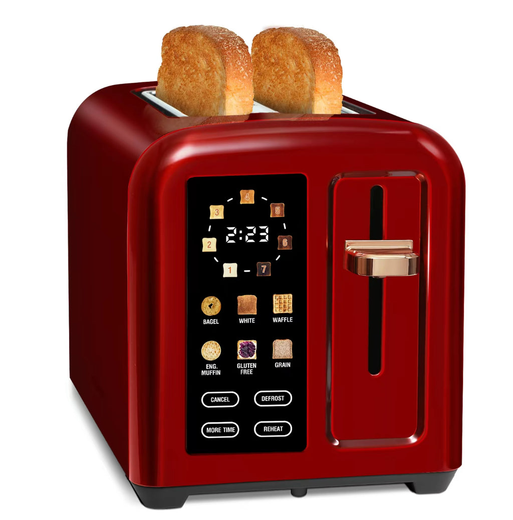 Touchscreen Smart Toaster – 2-Slice, 50% Faster Heating, LCD Display