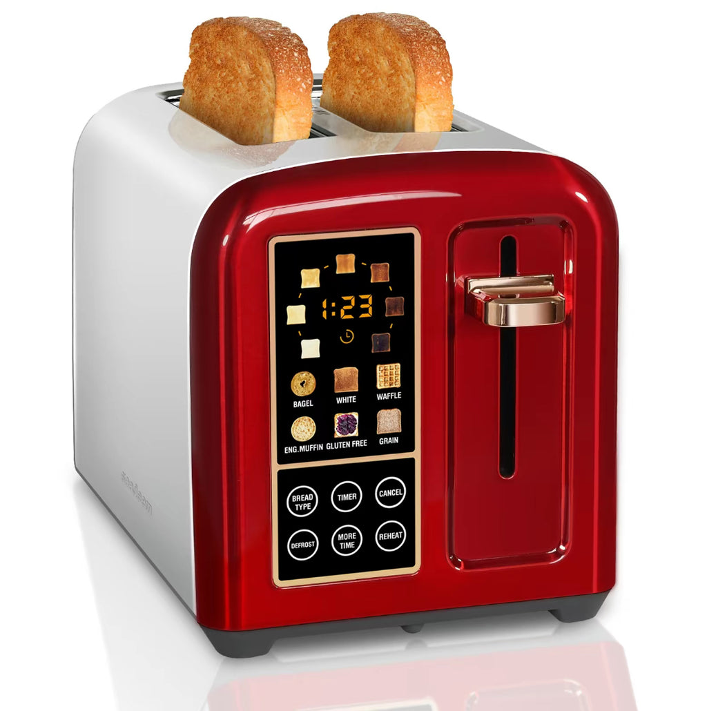 Touchscreen Smart Toaster – 2-Slice, 50% Faster Heating, LCD Display