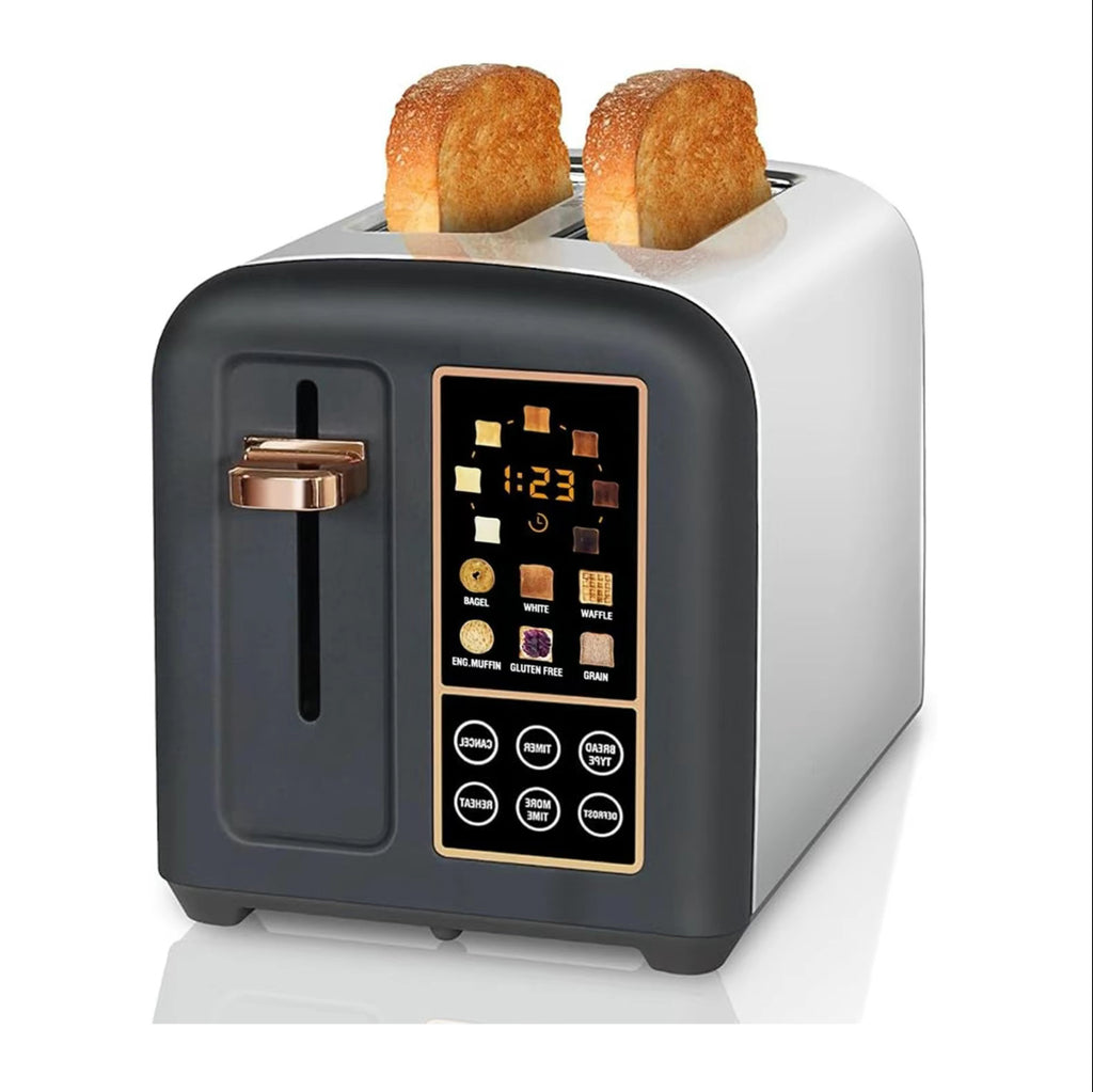 Touchscreen Smart Toaster – 2-Slice, 50% Faster Heating, LCD Display