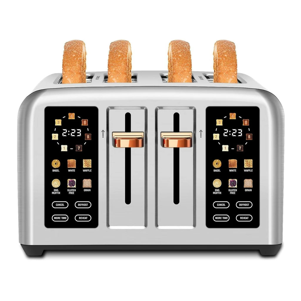 Touchscreen Smart Toaster – 2-Slice, 50% Faster Heating, LCD Display