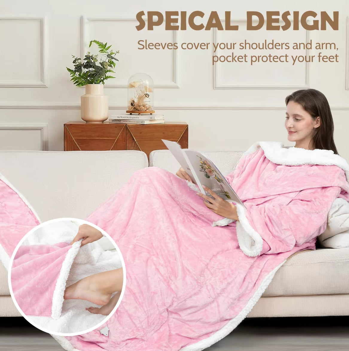 The Wearable Heated Blanket
