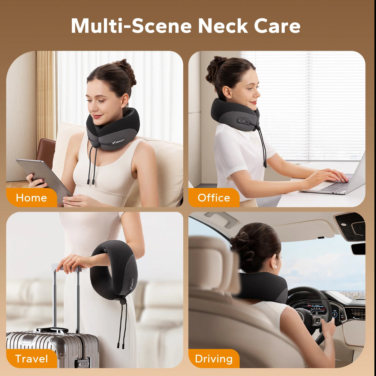 The Heated Neck Massage Pillow