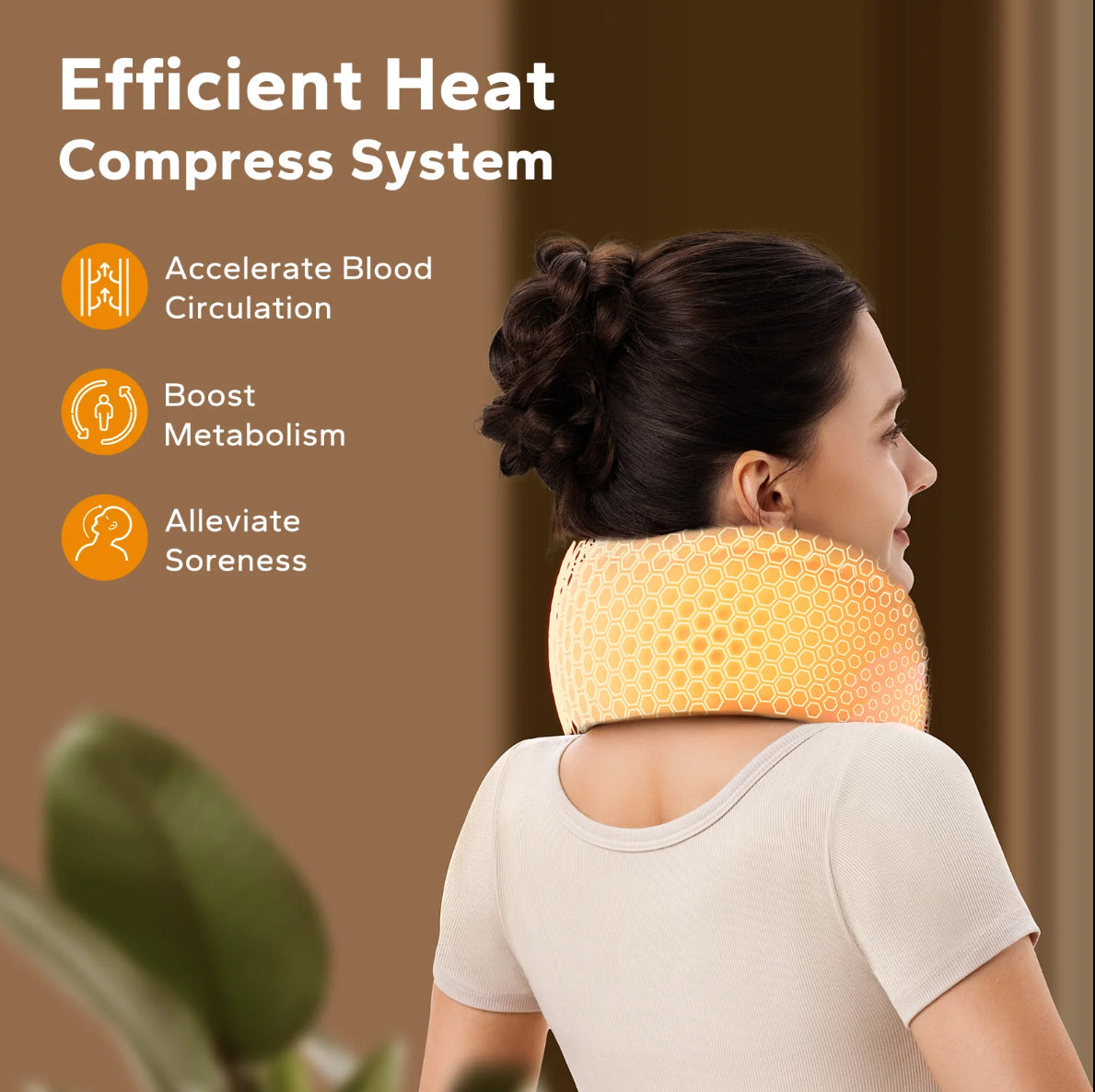 The Heated Neck Massage Pillow
