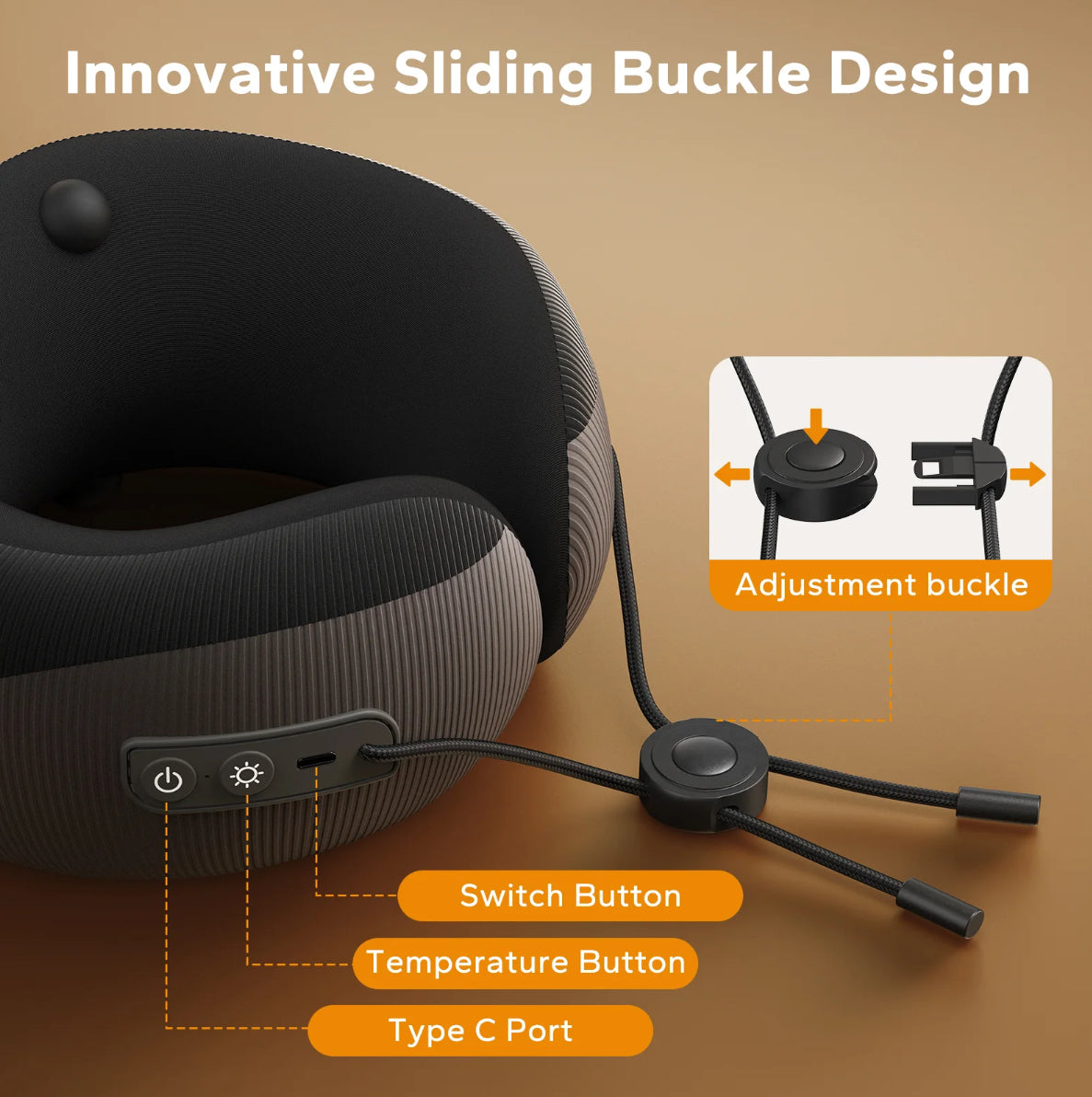 The Heated Neck Massage Pillow