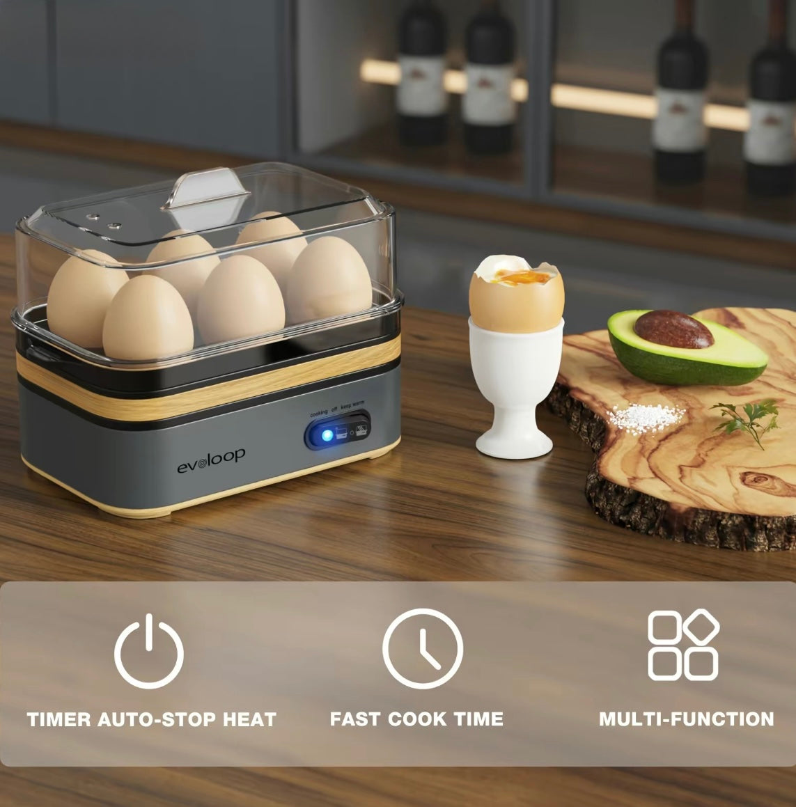 Rapid Breakfast Egg Cooker — Soft, Medium & Hard Boiled Perfection in Minutes