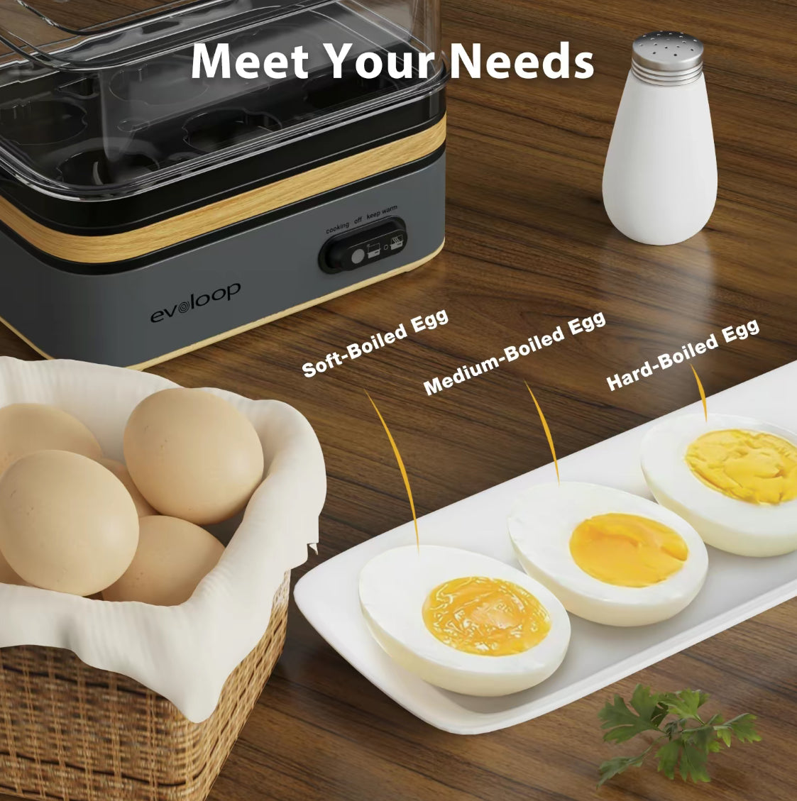 Rapid Breakfast Egg Cooker — Soft, Medium & Hard Boiled Perfection in Minutes