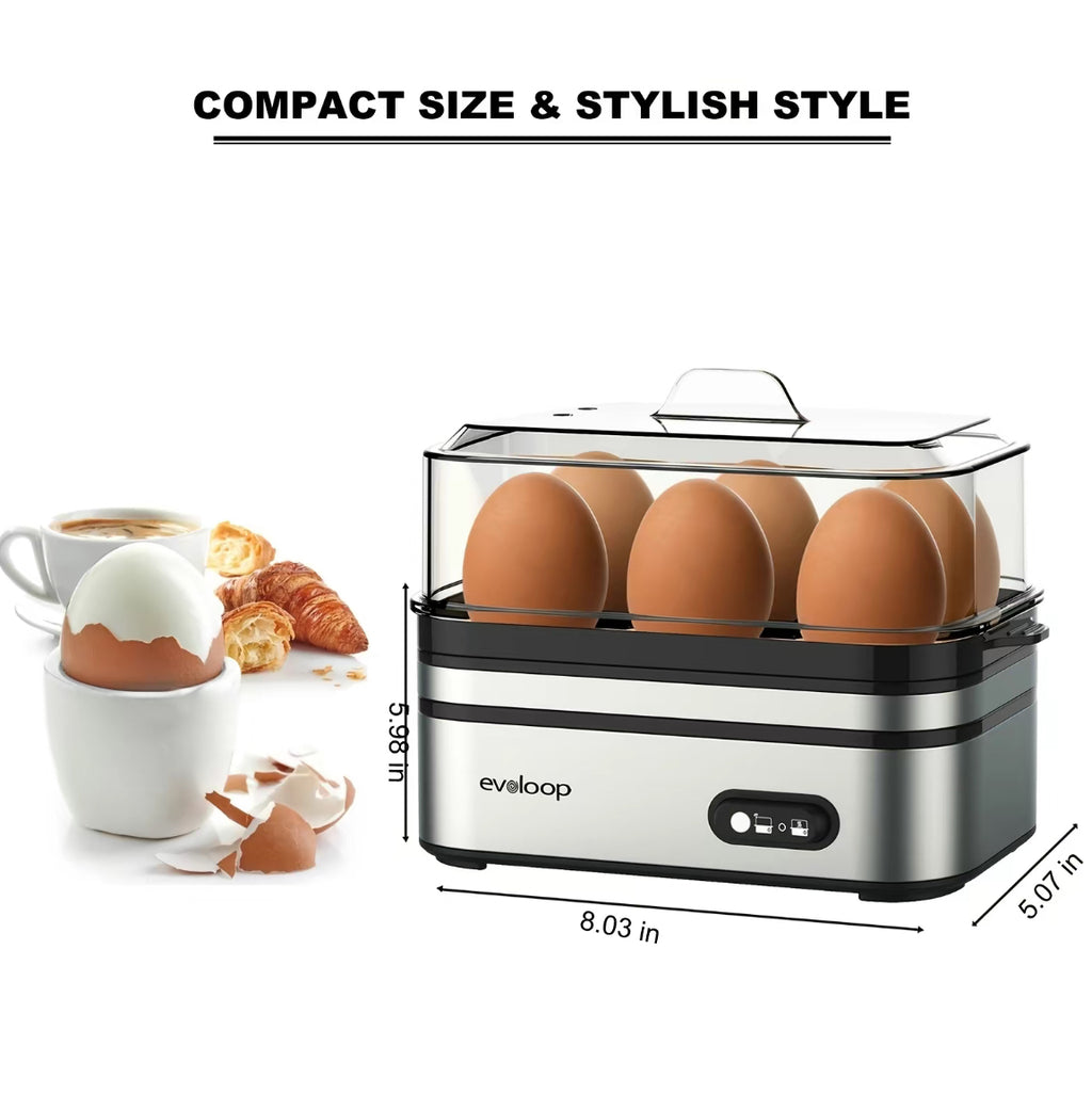 Rapid Breakfast Egg Cooker — Soft, Medium & Hard Boiled Perfection in Minutes