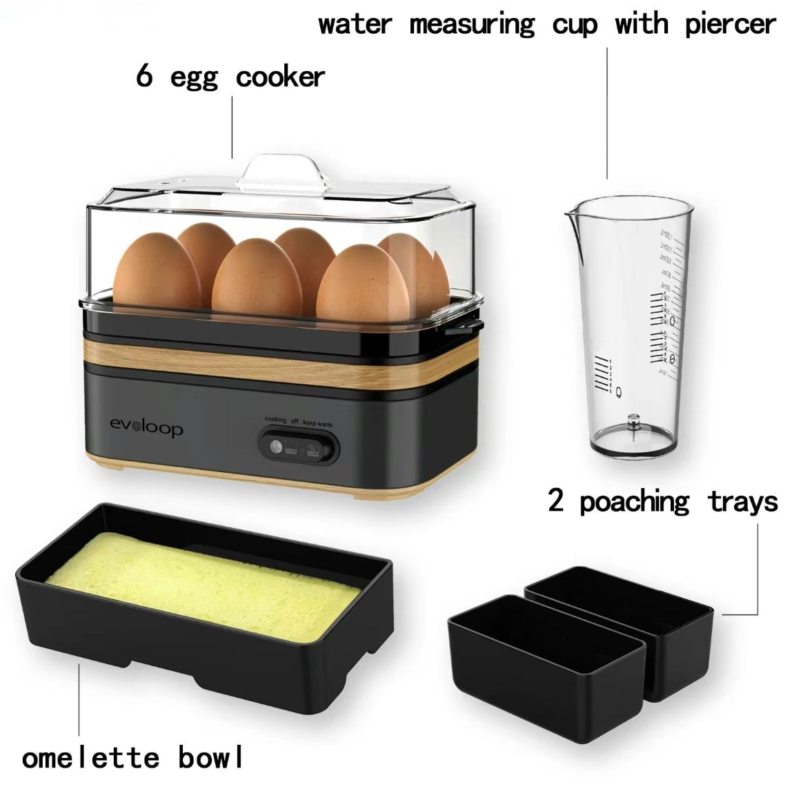 Rapid Breakfast Egg Cooker — Soft, Medium & Hard Boiled Perfection in Minutes