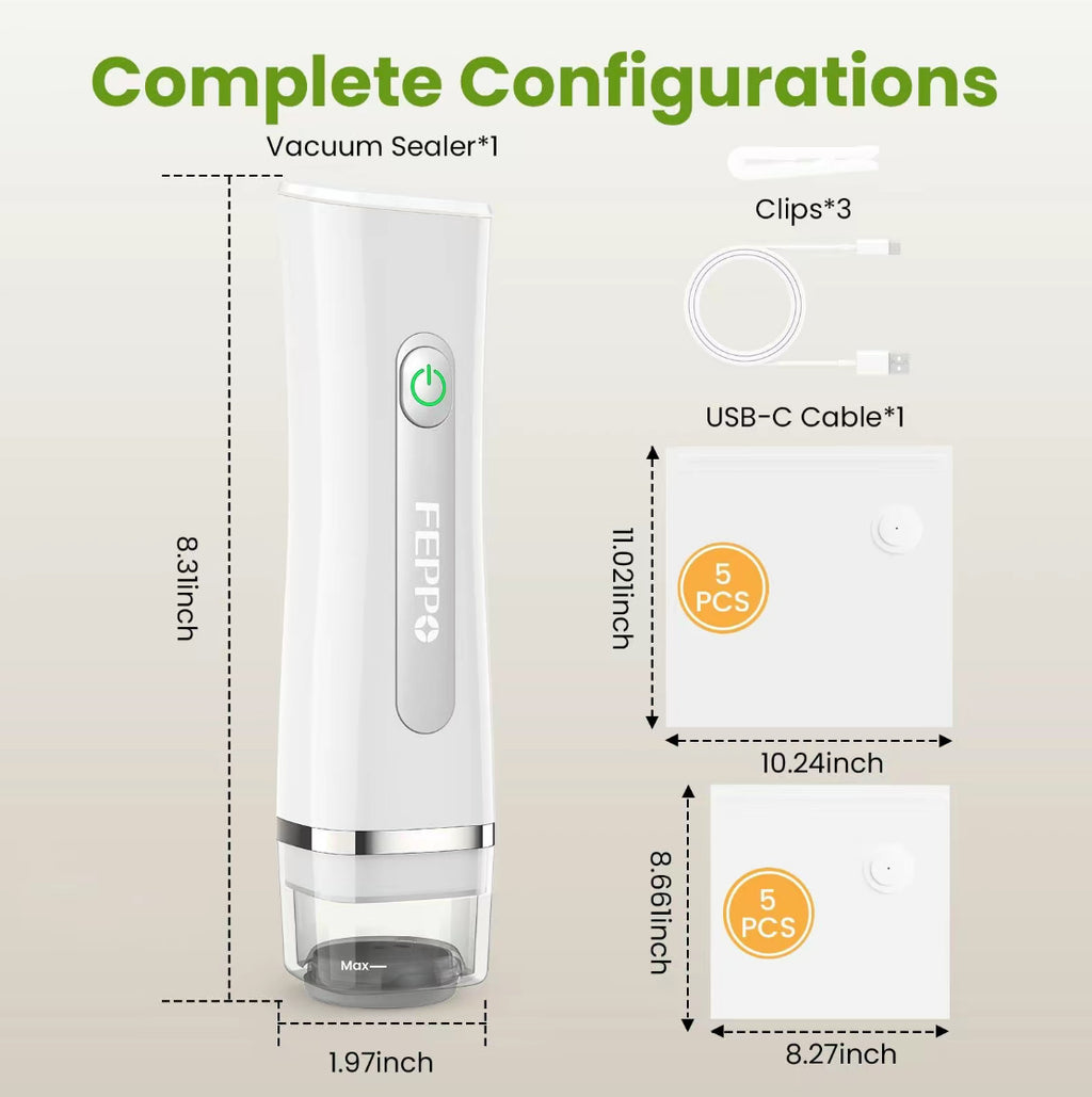 FreshLock Vacuum Sealer System — Food Storage Made Effortless