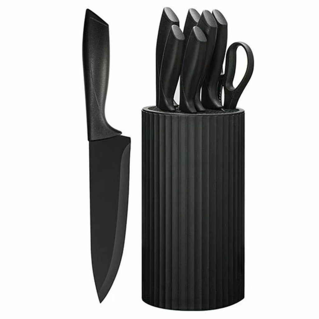 Midnight Steel Knife Set (8-Piece)