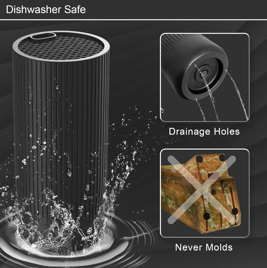 Midnight Steel Knife Set (8-Piece)