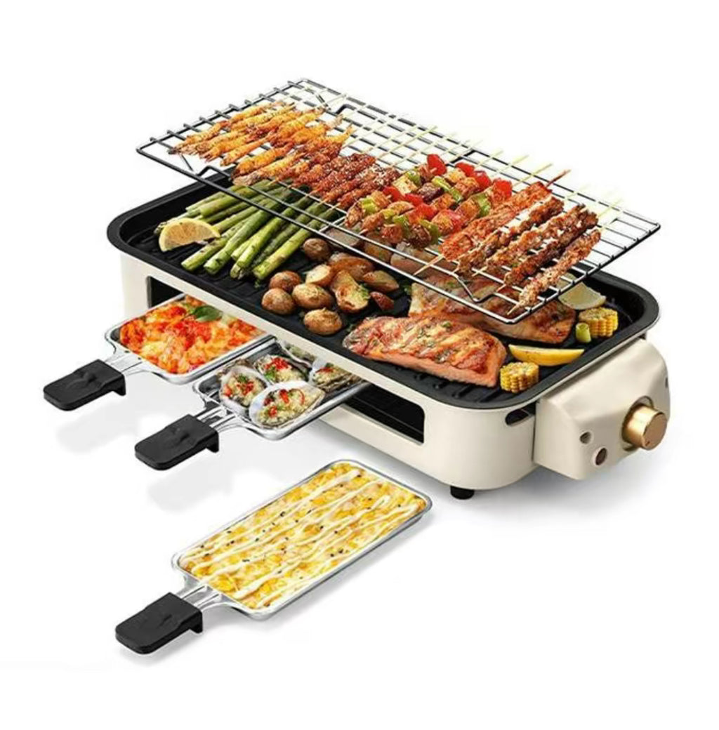 The Countertop Grillhouse 2-in-1 Indoor Electric Grill & Griddle System