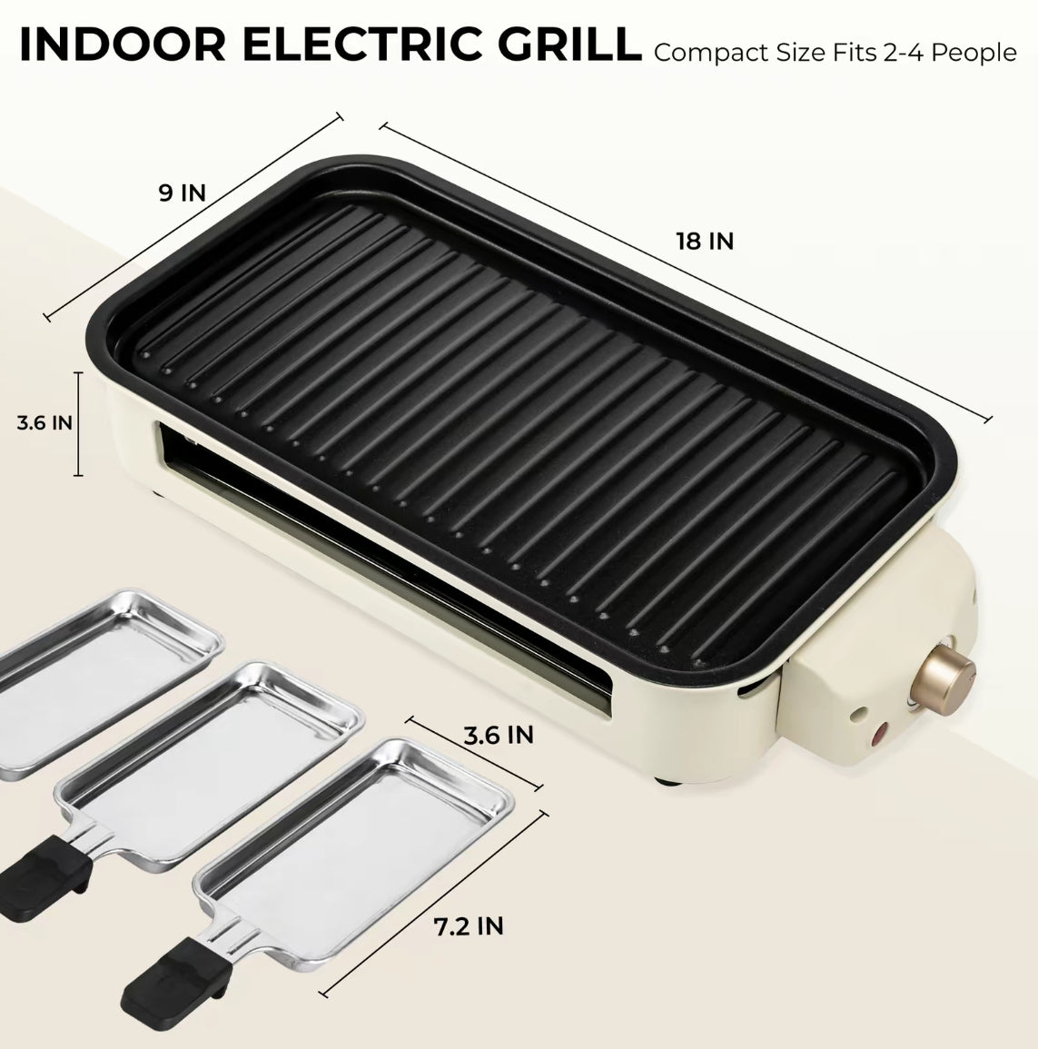 The Countertop Grillhouse 2-in-1 Indoor Electric Grill & Griddle System