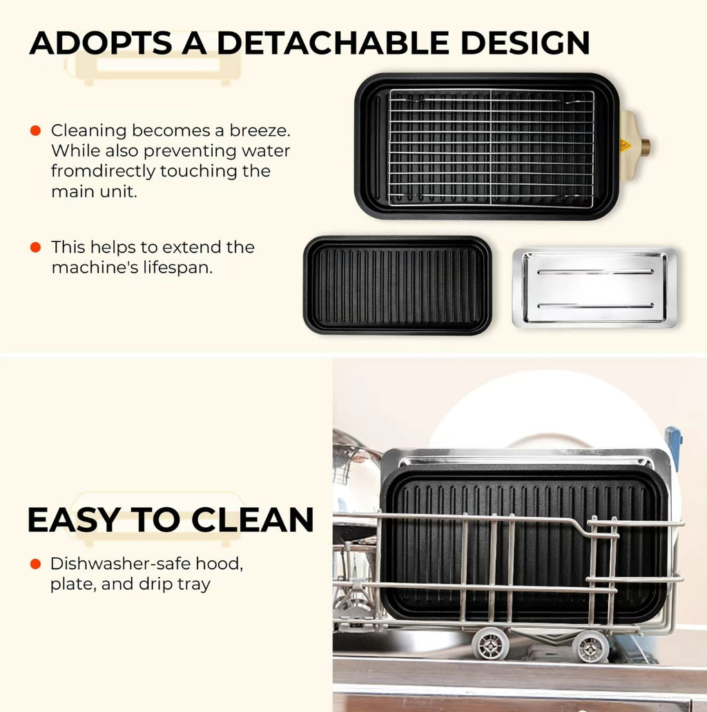 The Countertop Grillhouse 2-in-1 Indoor Electric Grill & Griddle System