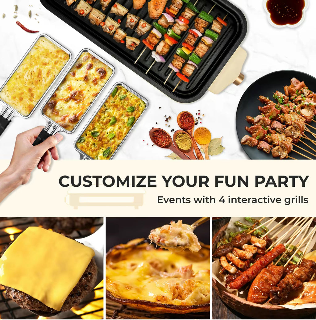 The Countertop Grillhouse 2-in-1 Indoor Electric Grill & Griddle System