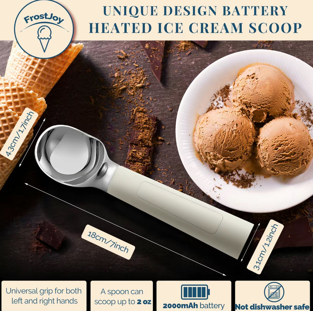 Heated Stainless Steel Ice Cream Scoop