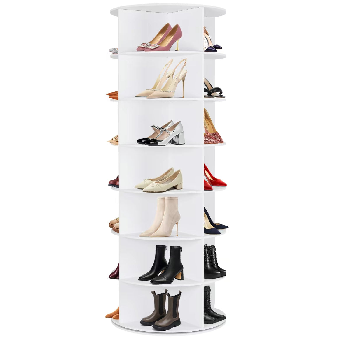 The Atelier Carousel 360° Rotating Shoe Display Tower