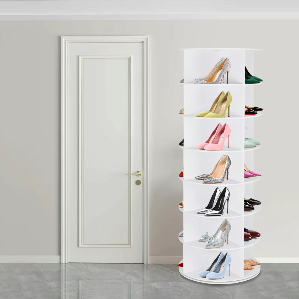 The Atelier Carousel 360° Rotating Shoe Display Tower