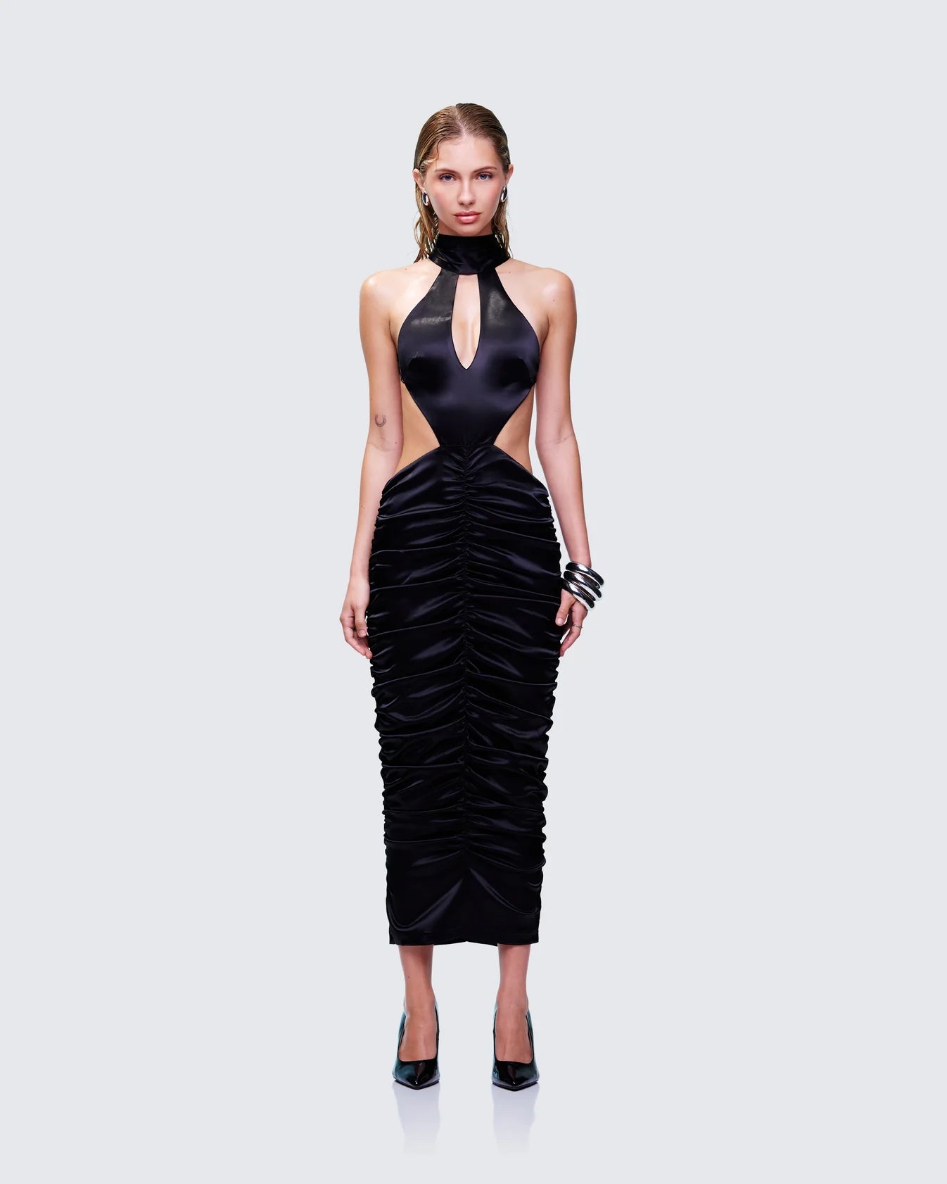 Ruched Midi Dress